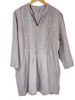 J. Jill Linen Tunic Top Boho Minimalist XL